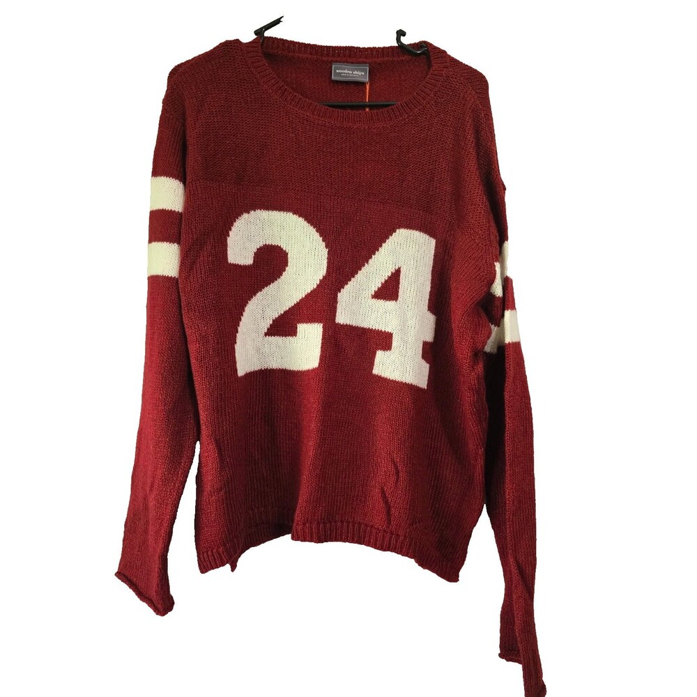 NWT WOODEN SHIPS Lightweight Wool Blend Jersey Sweater Size M/L
